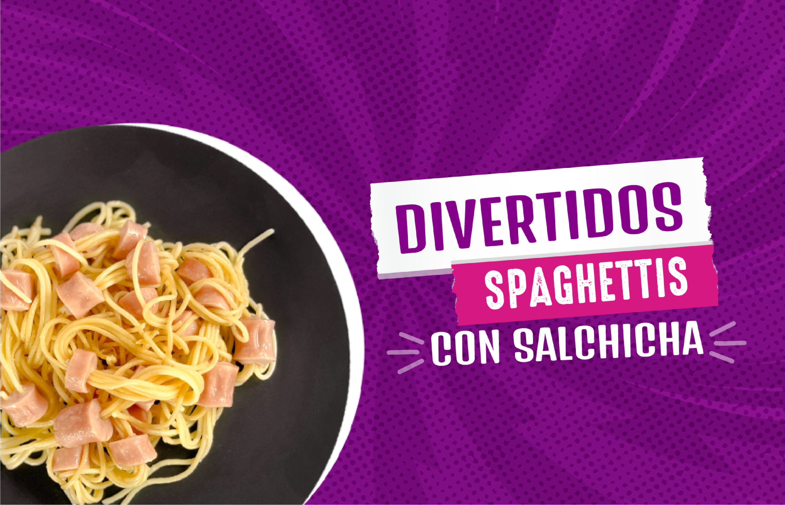 Divertido Spaghetti con salchicha