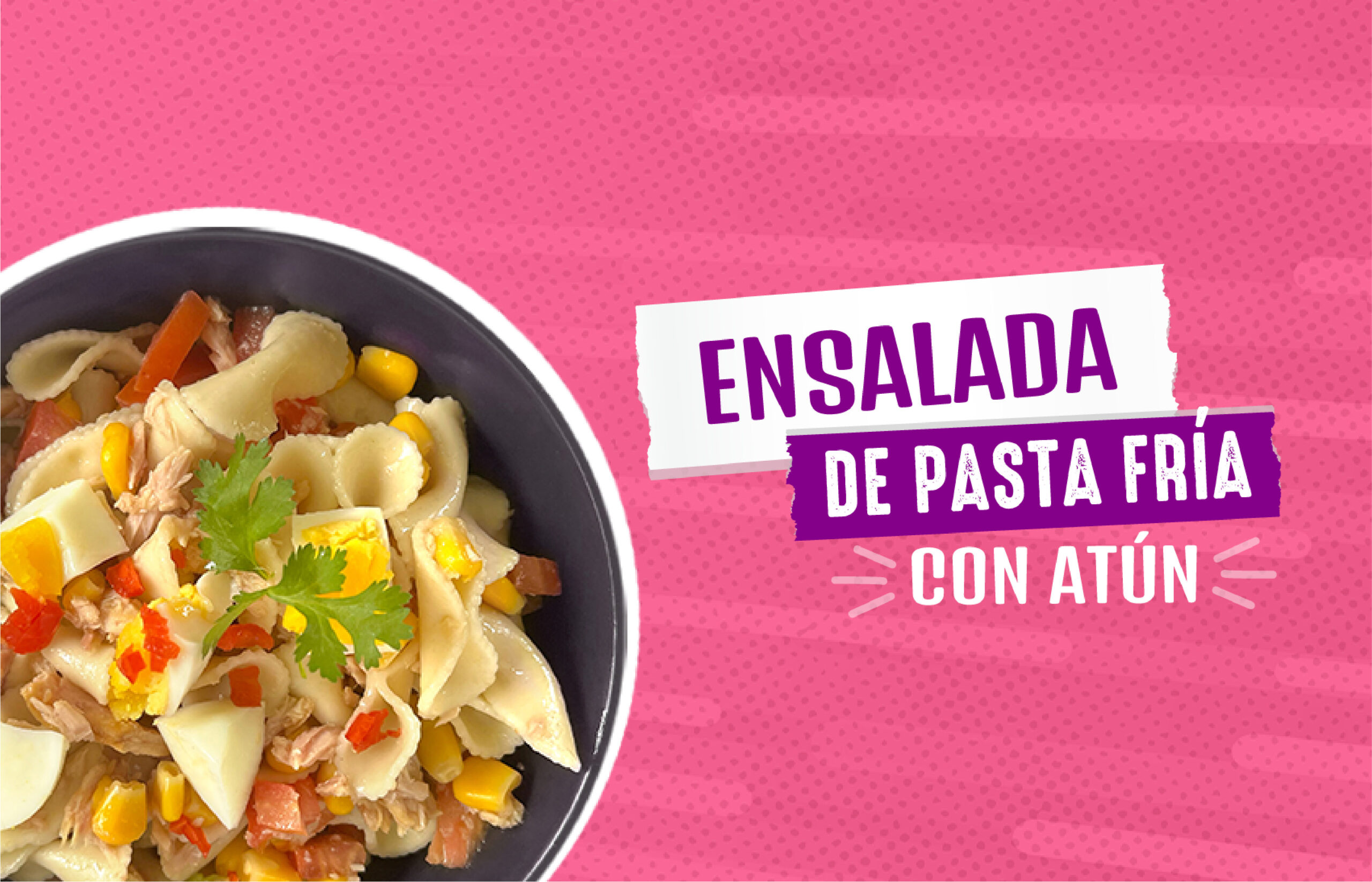Ensalada de pasta fría con atún