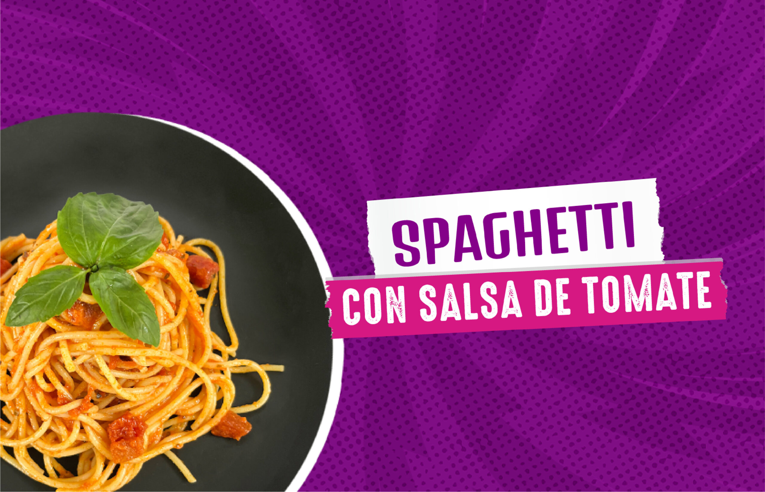 Spaghetti con salsa de tomate
