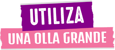 Utiliza una olla grande