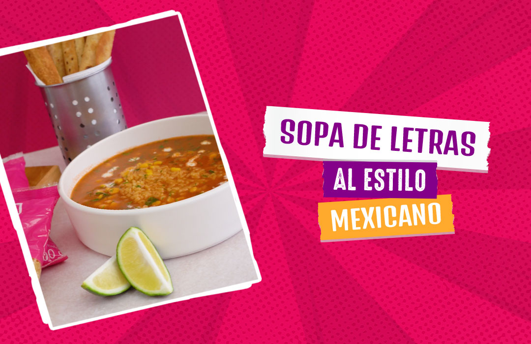 Sopa de letras al estilo mexicano