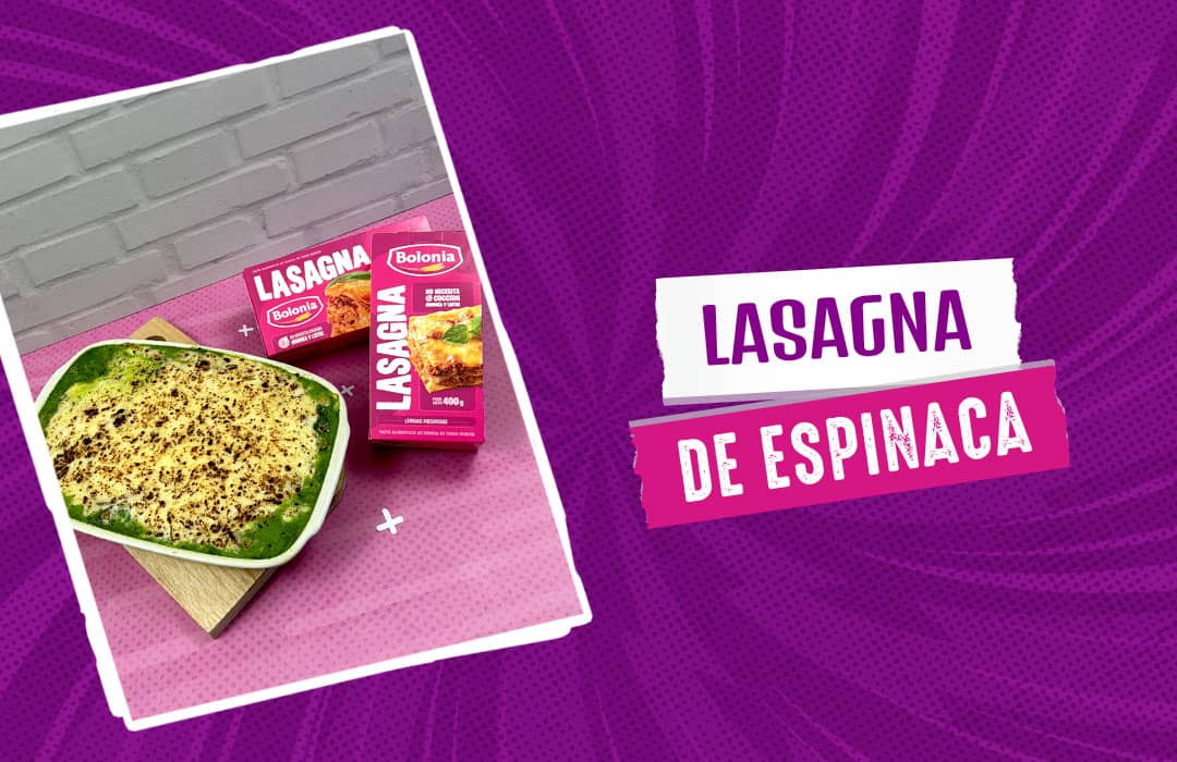 Lasagna de espinaca
