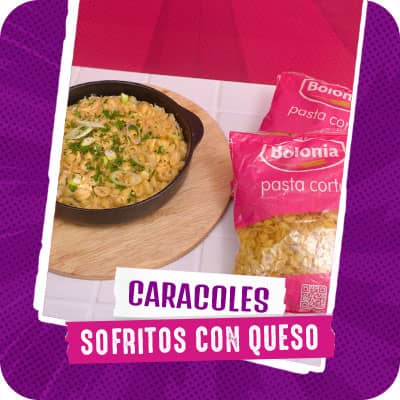 Caracoles sofritos con queso