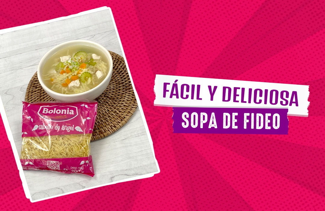 Fácil y deliciosa sopa de fideos