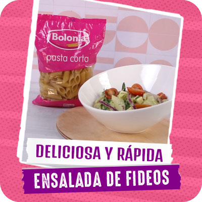 Deliciosa y rápida ensalada de fideos